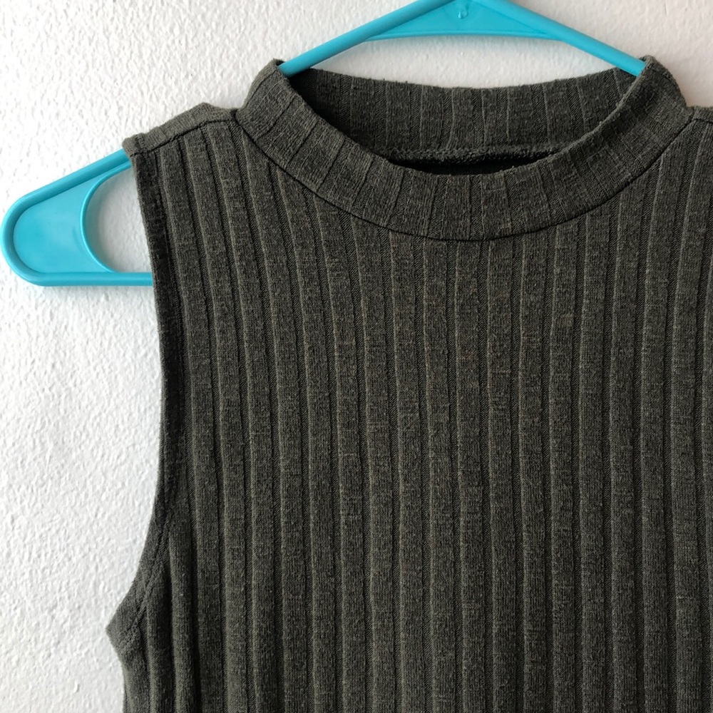 Olive Green Turtle Neck Tank